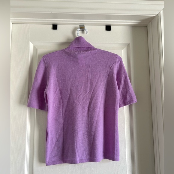 100% Cashmere Lavender Top - Picture 4 of 5